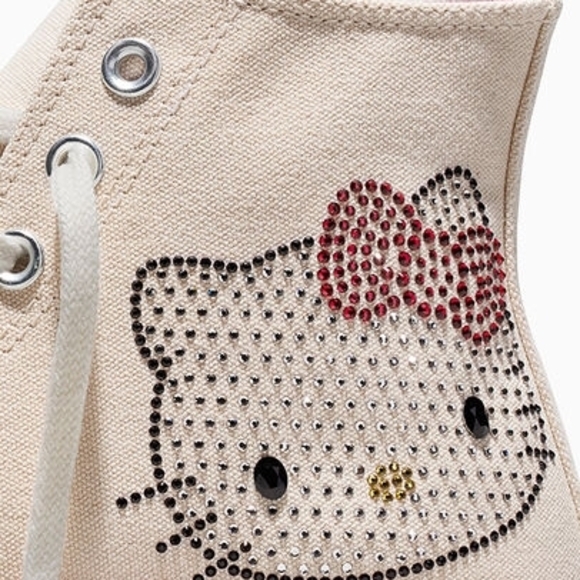 Converse High-Top Sneakers in Blush and Berry Accents - Picture 5 of 8